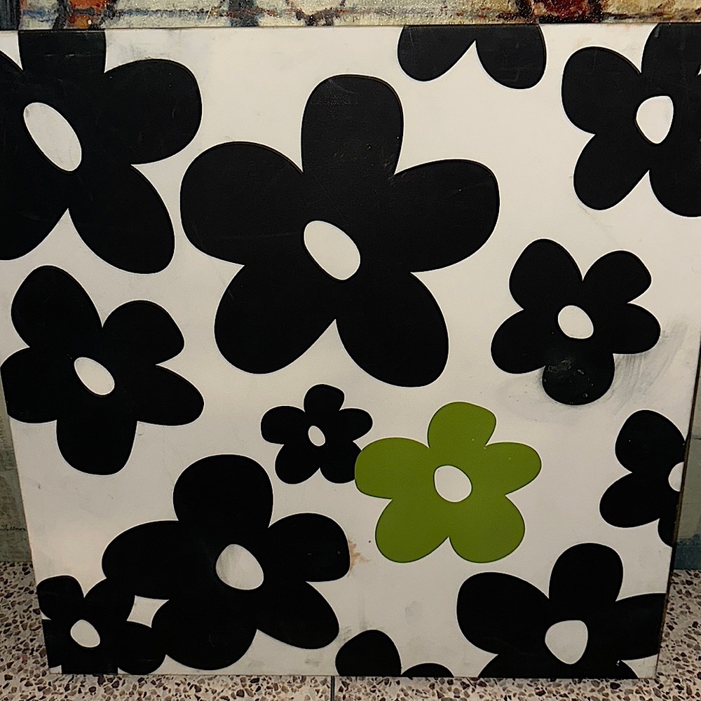 Flower canvas painting